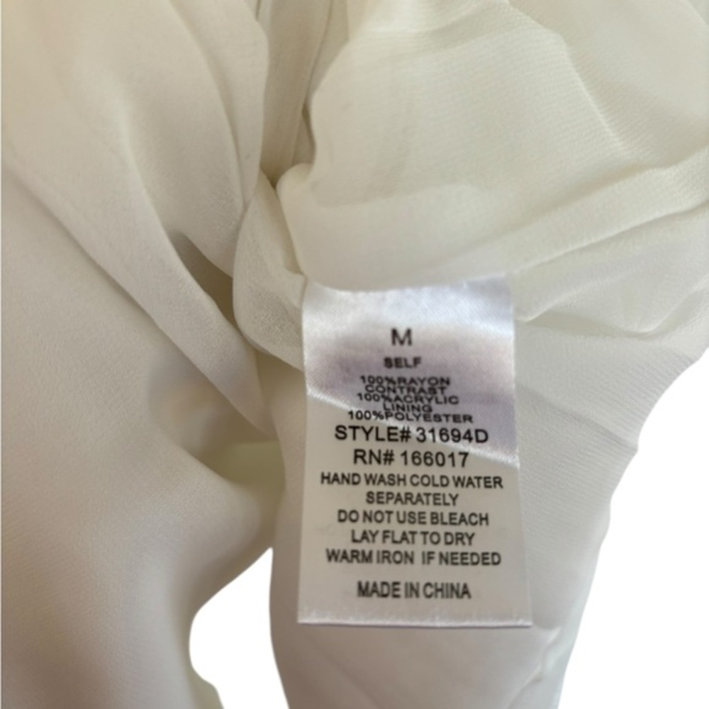 The Post Strapless White Lace‎ Bust Maxi Dress Size Medium - Picture 5 of 6
